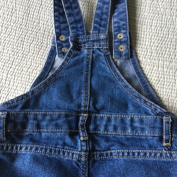 Embroidered Boho Toddler Denim Overalls - Picture 5 of 7